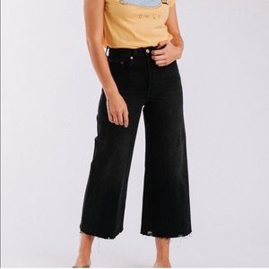 Levi’s High Water Wide Leg Black Denim